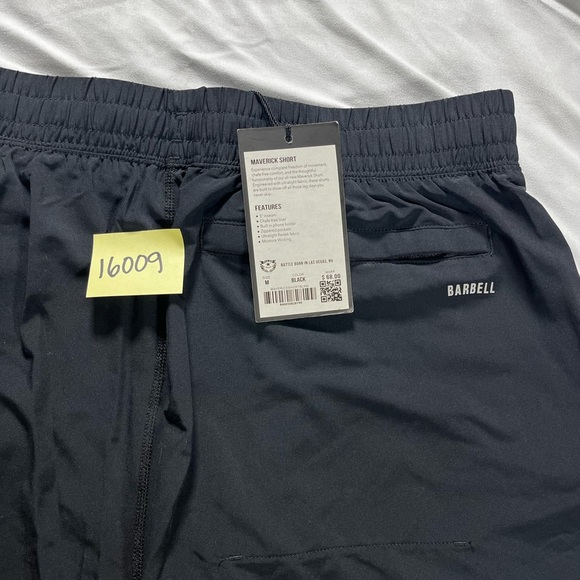 Barbell Maverick Men's Black Athletic Shorts size Medium NWT - Picture 13 of 13